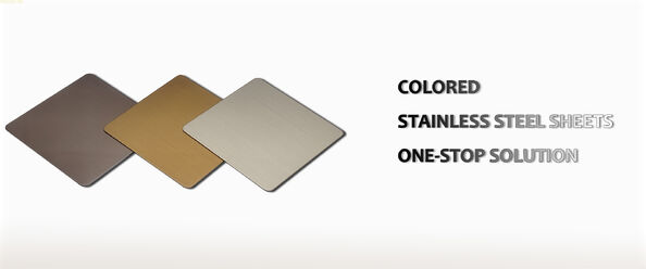 Qualité Feuille colorée d'acier inoxydable usine