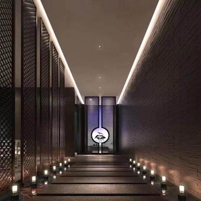 Coupe au laser de style américain d'or en acier inoxydable Partie de salle d'écran pour la maison Hôtel restaurant 7