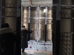 Le bar pliable de luxe a une cave à vin en acier à déplacement facile en verre