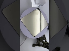 miroir lumière champagne or acier inoxydable