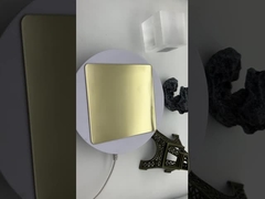 miroir champagne or en acier inoxydable