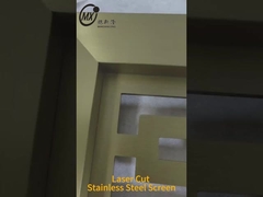Écran de découpe au laser en acier inoxydable