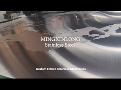 Plaques d'acier inoxydable à couleur gravée