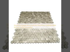Exportation de mosaïques en céramique métallique d'aluminium européennes et américaines pour la décoration intérieure
