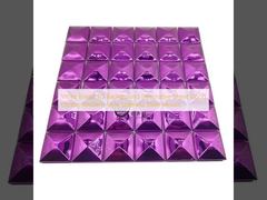 Pain violet 3D   Feuille décorative de fond Bonne qualité Style moderne Mosaïque en acier inoxydable