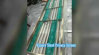 Écran de confidentialité de luxe en acier moderne pour diviseur de pièce