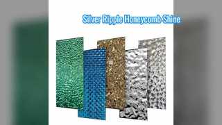 Nid d'abeille ondulation de l'eau vague miroir argenté