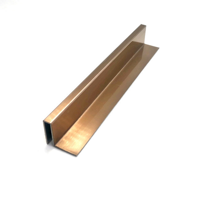 équilibre décoratif de tuile de mur de délié en métal de bandes de 0.75mm 6.5ft Rose Gold Stainless Steel Trim