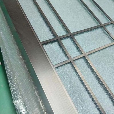 séparations de diviseur de pièce en métal de cru de délié de 450mm à de 800mm avec Art Glass