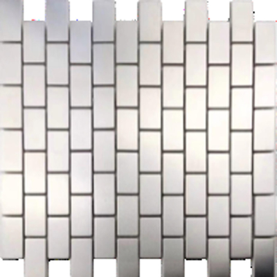 Mosaïque carrée en métal pour Backsplash de salle de bains Backsplash