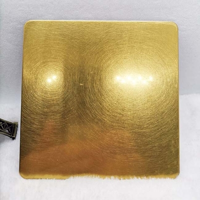 Le délié de l'or JIS304 a coloré la feuille 3mm d'acier inoxydable