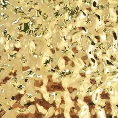 Champagne Gold Stainless Steel Decorative Panels - High-end Customization For Hotels And Commercial Spaces