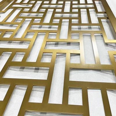 Bon prix L'antiquité noire Rose Gold Hairline NO4 a balayé la pièce privée de séparation d'écran d'acier inoxydable de l'espace de cru en bronze divisée en ligne