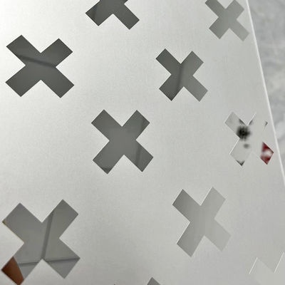 Bon prix Petite feuille de gravure à l'eau-forte partielle faite sur commande d'acier inoxydable du miroir 8K témoin en ligne