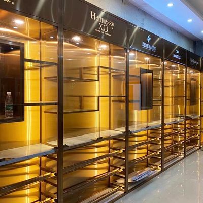 Bon prix meubles en bois de Cabinet de vin d'épaisseur de 0.8mm pour le salon en ligne