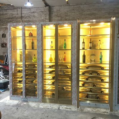 Bon prix Armoire à vin de taille de système de refroidisseur d'acier inoxydable de grande capacité d'hôtel d'équipement de réfrigération en ligne