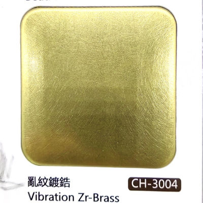 Bon prix Feuille décorative de couleur de l'acier inoxydable 2023 avec le processus multiple de Zr-laiton de vibration de couleurs pour la taille adaptée aux besoins du client en ligne