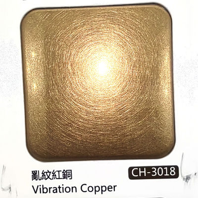 Bon prix Couleur rouge cuivre vibration finition brossée 304 tôle d'acier inoxydable avec anti-empreinte digitale pour la décoration intérieure en ligne