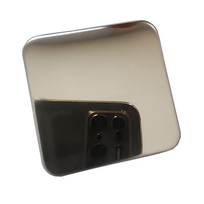 Bon prix Miroir à extrémité élevé Champagne Gold Hotel Restaurant Decoration de feuilles d'acier inoxydable en ligne