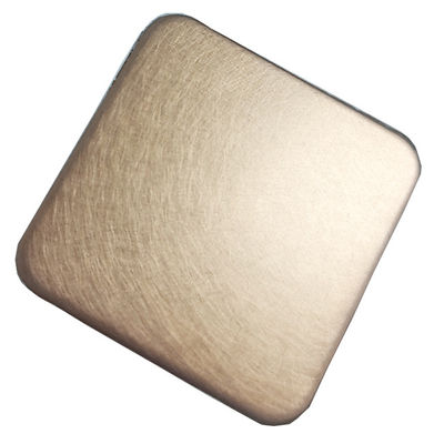 Bon prix Feuille adaptée aux besoins du client décorative de couleur d'acier inoxydable des ventes directes de 300 de série de vibration fabricants d'en cuivre en ligne