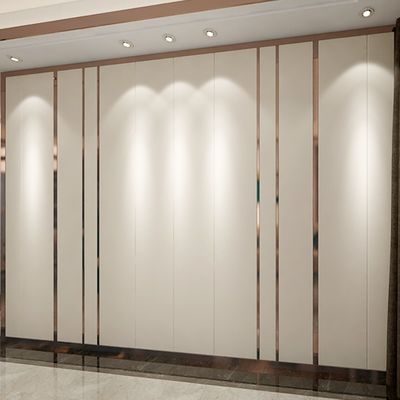 Color Gold Brushed Finished U-Shape 304 Stainless Steel Tile Edging 12mm For Hotel