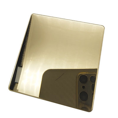 Bon prix Décoration intérieure201 204 316 Matériaux de décoration Champagne Plaque d'or Miroir 8k tôles d'acier inoxydable en ligne
