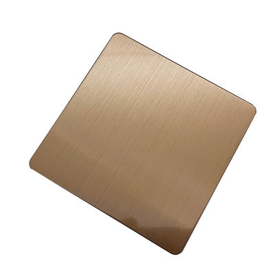 Bon prix Ligne de cheveux Miroir Polie Couleur café 1 mm Épaisseur 304 ou 201 acier inoxydable en ligne