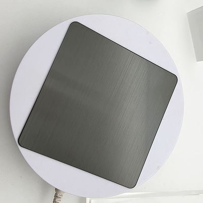 Bon prix 304 Noir Couleur tôles en acier inoxydable Ligne de cheveux brossée NO.4 Finition tôles en inox revêtement PVD pour cadre en ligne