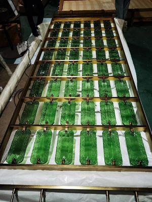 Bon prix Parement d'écran en acier inoxydable de taille personnalisée avec verre Moru pour la décoration intérieure en couleur dorée en ligne