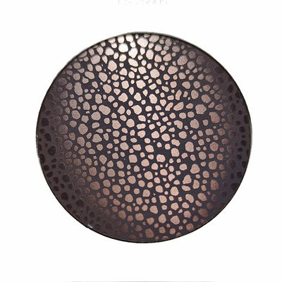 Bon prix Antique couleur dorée rose 10C en acier inoxydable feuille de panneau gravé pour mur en ligne