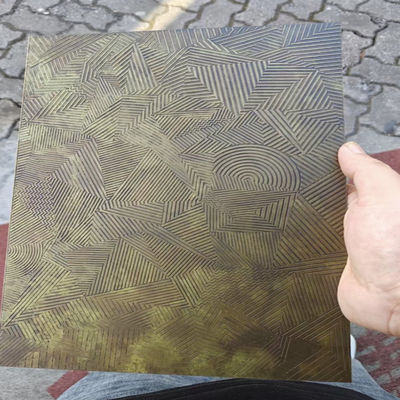Bon prix 304 laiton bronze nano cuivre peint Ss panneau à main marteau finition feuilles d'acier inoxydable coloré en ligne