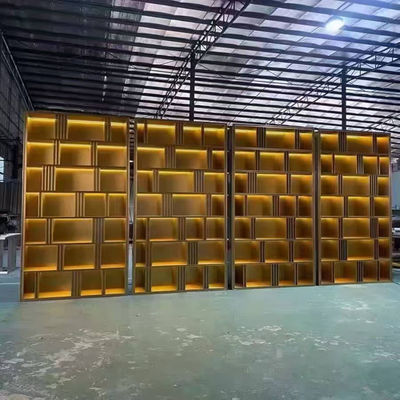 Bon prix Armoire à écrans en métal en acier inoxydable en or noir en ligne