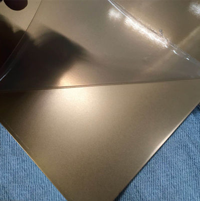 Bon prix 201 304 316 Rose or Mural Décoration de revêtement extérieur Couleur feuille d'acier inoxydable en ligne