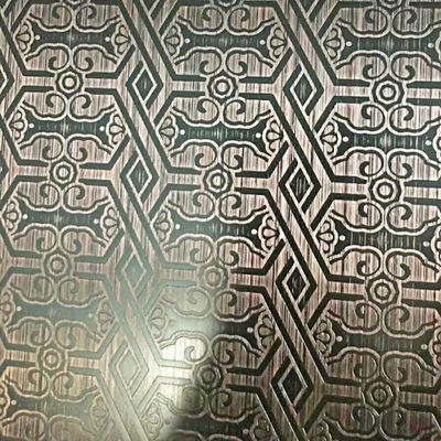 Bon prix Surface en relief revêtue de Pvd 1000Mm 1219Mm 1500Mm Largeur feuille d'acier inoxydable en ligne