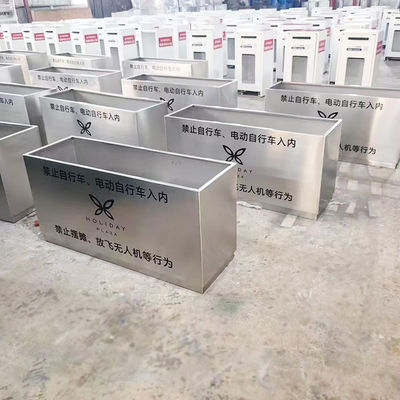 Bon prix Jardinières en acier inoxydable 316L vertes pour l'extérieur et l'aluminium pour les projets urbains en ligne