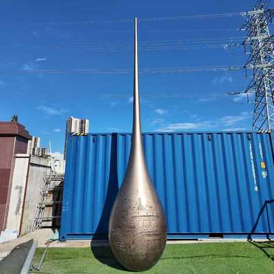 Bon prix Large Outdoor Sculpture  The Shape Of A Water Droplet  Stainless Steel Sculpture en ligne
