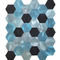 Tuiles de mosaïque en aluminium de Hexago en métal de vibration 12*12in antirouille