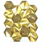 Tuiles de mosaïque antiusure d'acier inoxydable d'hexagone Rose Gold Sapphire Blue JIS