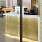 Petites tuiles de mosaïque d'acier inoxydable de l'or PVD de cube pour la décoration 30.5x30.5cm de mur