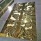 Feuille gravée à l'eau-forte faite sur commande d'acier inoxydable de couleur d'or du miroir 8K pour l'ascenseur