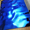 Feuille bleue d'acier inoxydable de couleur de miroir d'ondulation de l'eau pour la décoration de plafond