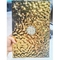 Couleur dorée en acier inoxydable en feuille de miroir Grands vagues d'eau 201J1 revêtement mural en nid d'abeille