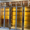 Cabinet de vin d'acier inoxydable de couleur de laiton du SUS 304