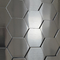 201 304 316l argent couleur hairline hexagone forme mosaïque en acier inoxydable pour la décoration murale