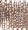 Modèle mélangé de tuiles de mosaïque d'acier inoxydable de place d'or de champagne pour la décoration de salon