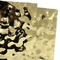 304 or miroir brillant d'eau ondulatoire métallique panneau de nid de miel couleur tôles en acier inoxydable plafond