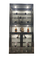 Armoires à vin en acier inoxydable à température contrôlée en verre noir pour la décoration de magasins d'alcool