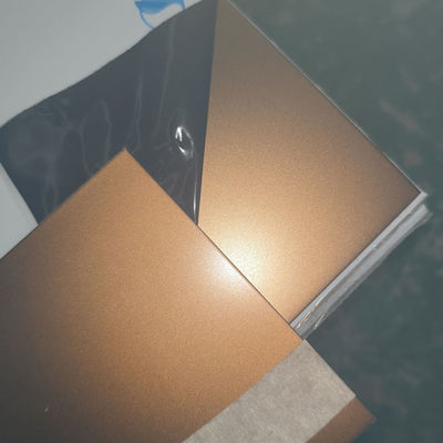 Bon prix le sable de 316L PVD a soufflé la feuille colorée 1000*2000mm de cuivre rouge d'acier inoxydable en ligne