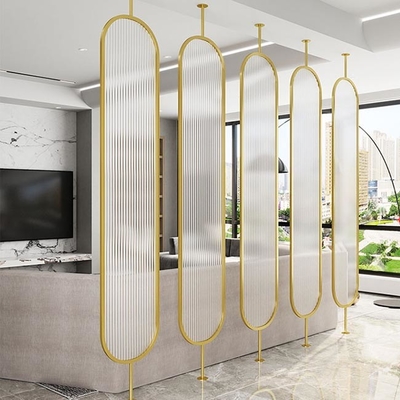 Séparation ovale DIN AISI d'écran d'acier inoxydable d'or