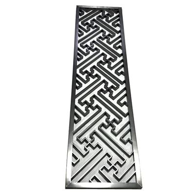 Bon prix Rose Gold Bronze Antique Hairline noire a balayé le panneau de diviseur de pièce de séparation d'Art Pattern Stainless Steel Screen de miroir en ligne